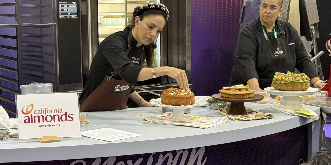 Paulina Abascal conquista Mexipan con tres postres elaborados con Almendras de California