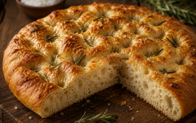 Focaccia de masa madre: el pan italiano que conquista las panaderías