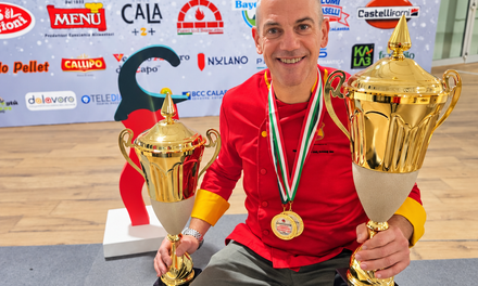 Marco Bianchi, de Il Cortile, gana el Premio a la Mejor Pizza del Mundo Sin Gluten con una harina exclusiva de arroz y legumbres y un homenaje a la parmiggiana